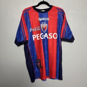 Vintage 2002 Atlante FC Soccer Jersey Futball Club Mexico Pegaso Garcis XL Kit